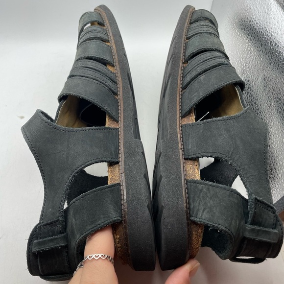 Naot Julius Fishermen Black Leather Sandals men’s size 11 - Picture 8 of 8